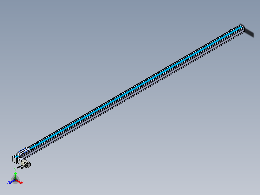 威洛博LB.GB同步带传动--欧规系列LB6A-L130-S3200-BL正等轴测图