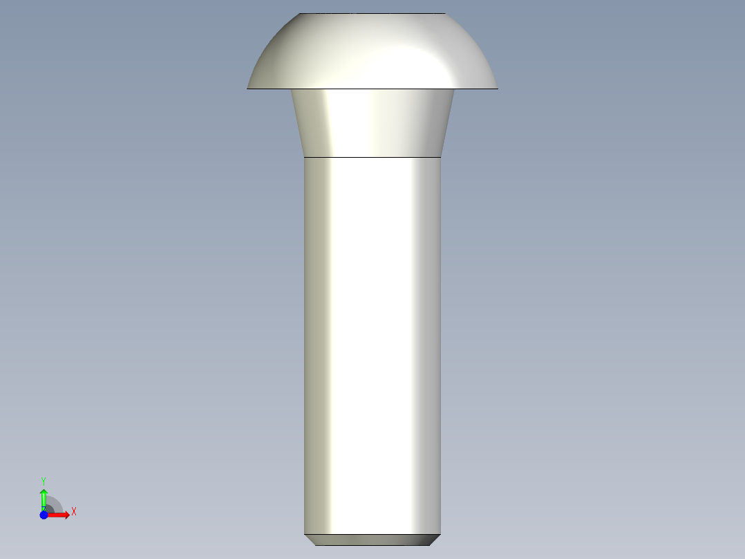 內六角圓頭螺絲,不銹鋼內六角圓頭螺絲BCBB,SBCBB-3D多系列多零件图纸模型前视图