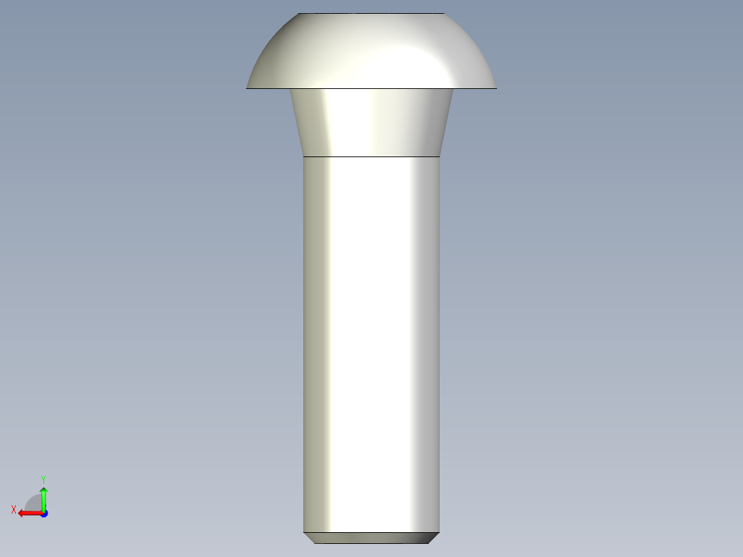 內六角圓頭螺絲,不銹鋼內六角圓頭螺絲BCBB,SBCBB-3D多系列多零件图纸模型后视图