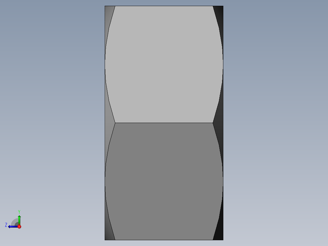 DIN 934 螺母-M48 Nut.SLDPRT右视图