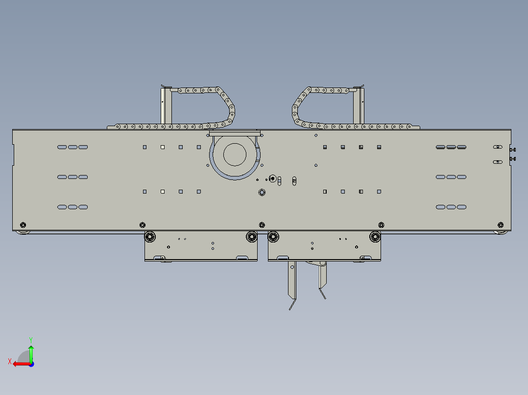 电梯门机机构（中分800门后视图
