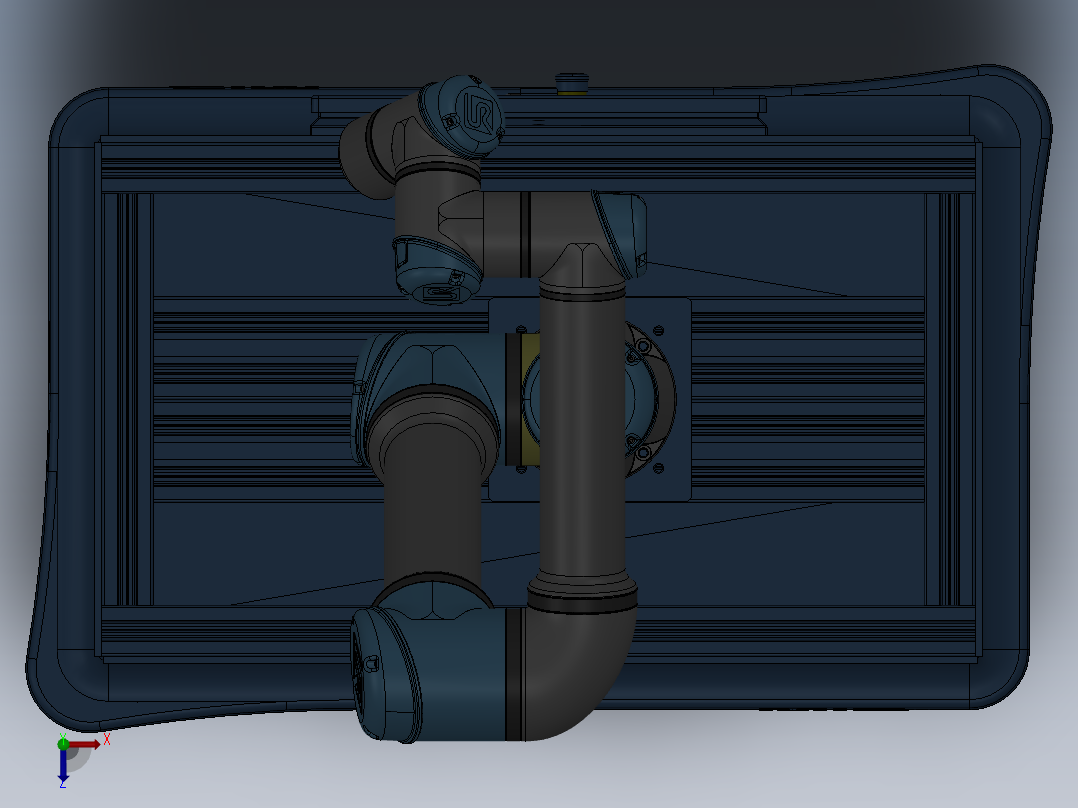 AGV协作机械手642202==40俯视图