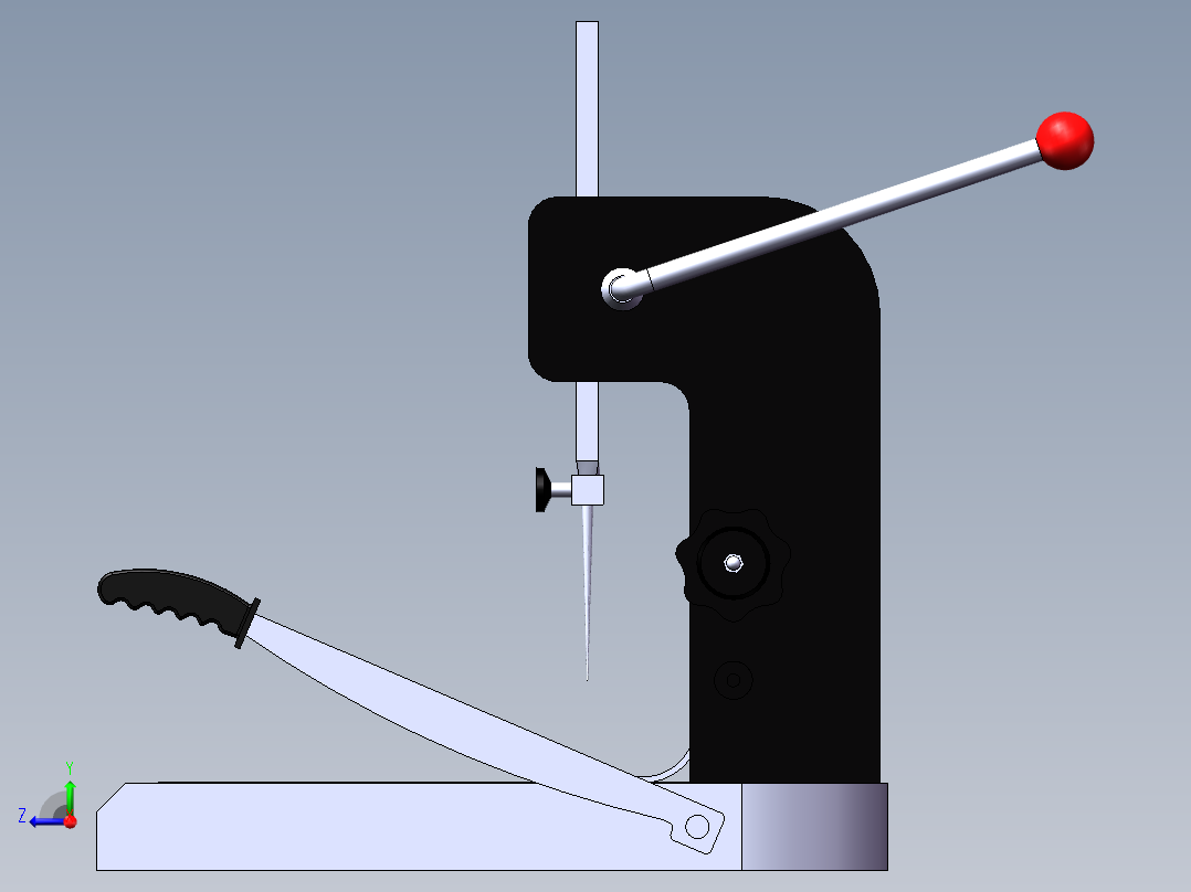 手动装订机sw15可编辑右视图