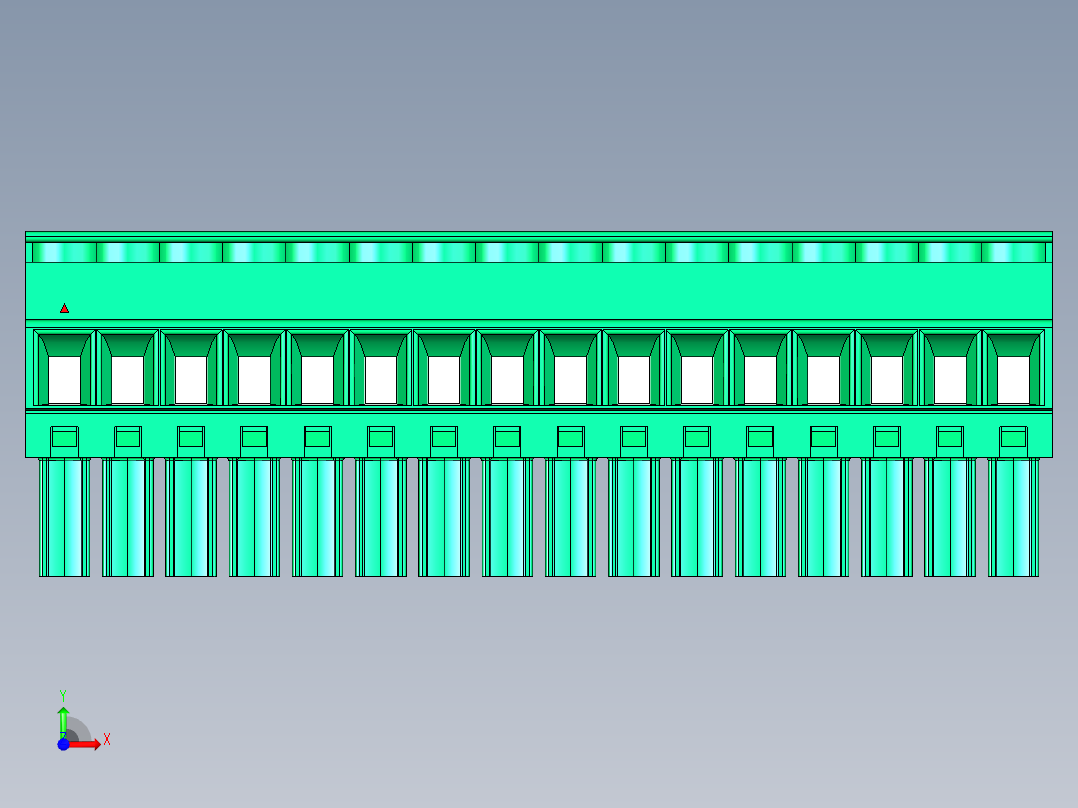 DEGSON 15EDG 系列 3.5mm 插拔式接线端子 FullPack-15EDGKB-3.5-16P-14-00AH前视图
