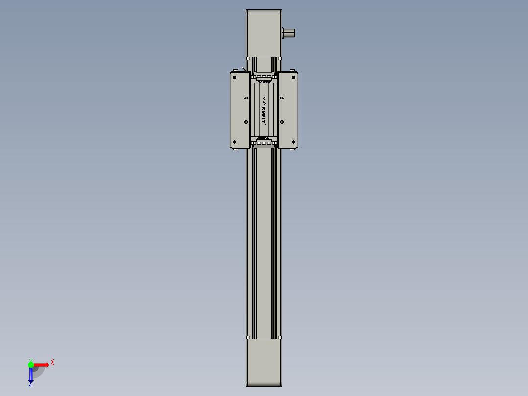威洛博直线电机模组EB6-L140-S300-光轴俯视图