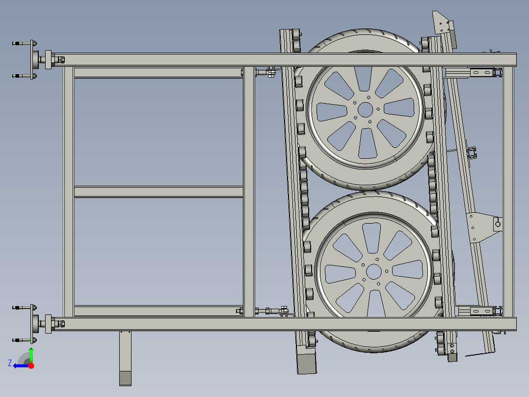 料架组合物流器具右视图