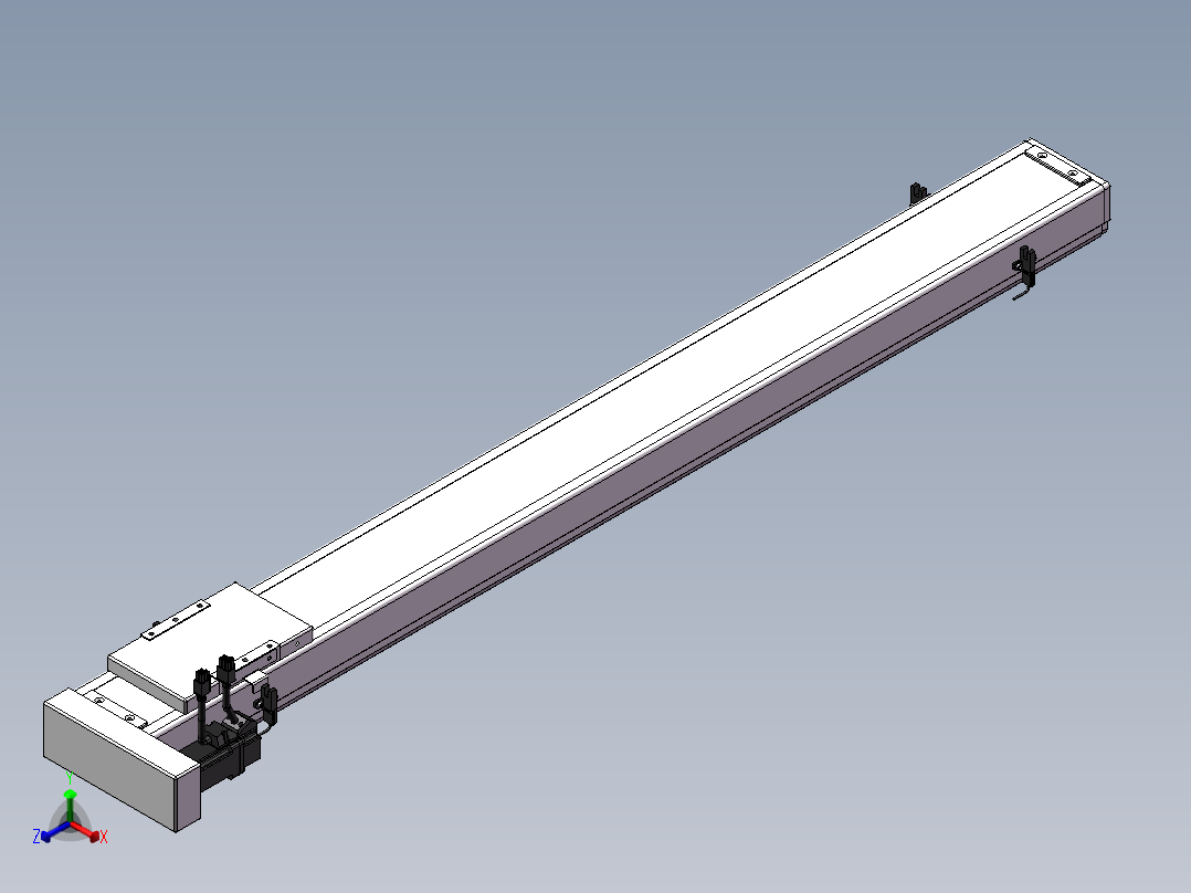 精密模组MC100-L05-1000-BL-M10-C4正等轴测图