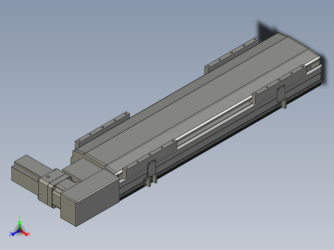 直线模组LHB21-L40-S550-BR设计图纸