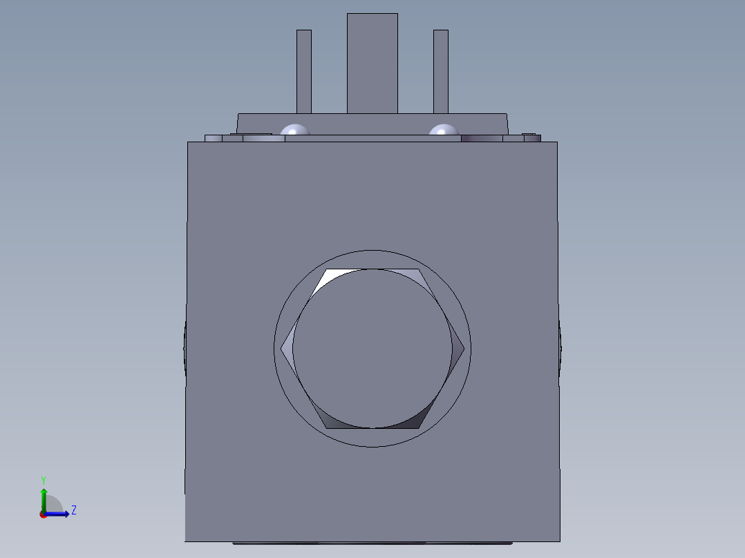 力士乐液压阀-4WE6Y6X左视图