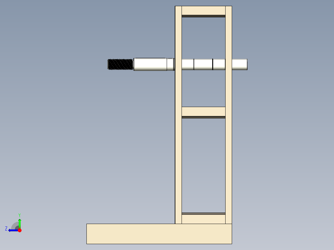 机械式鼓片开卷机右视图