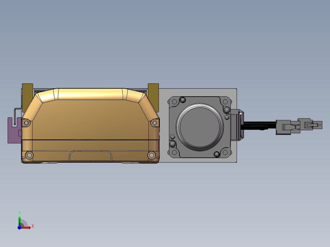 MTH丝杆半封闭模组MTH14-BR-400W前视图