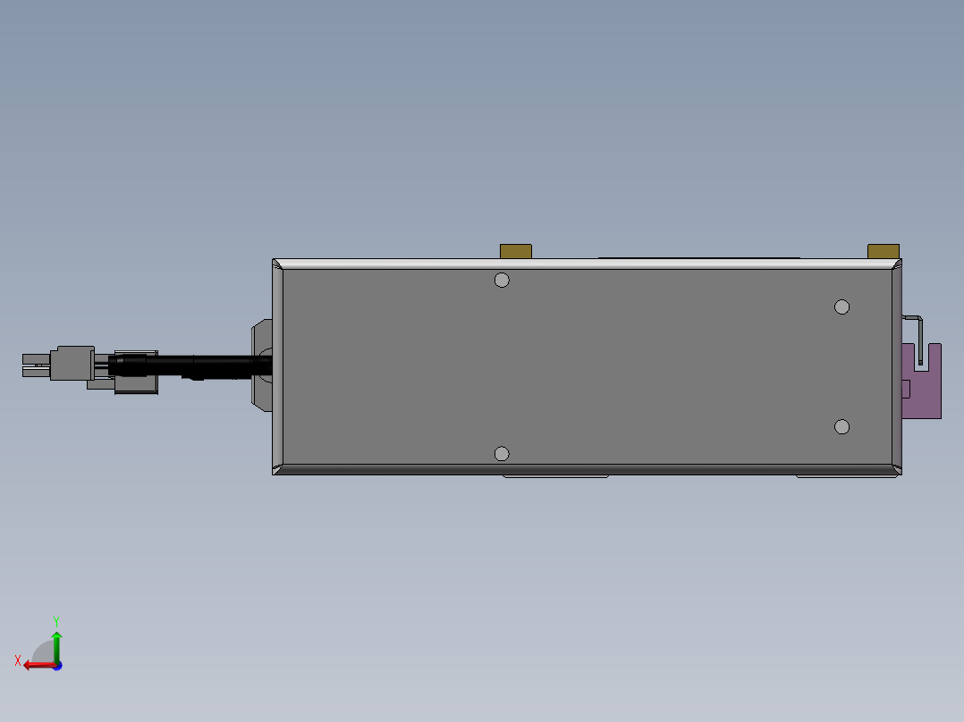 MTH丝杆半封闭模组MTH14-BR-400W后视图