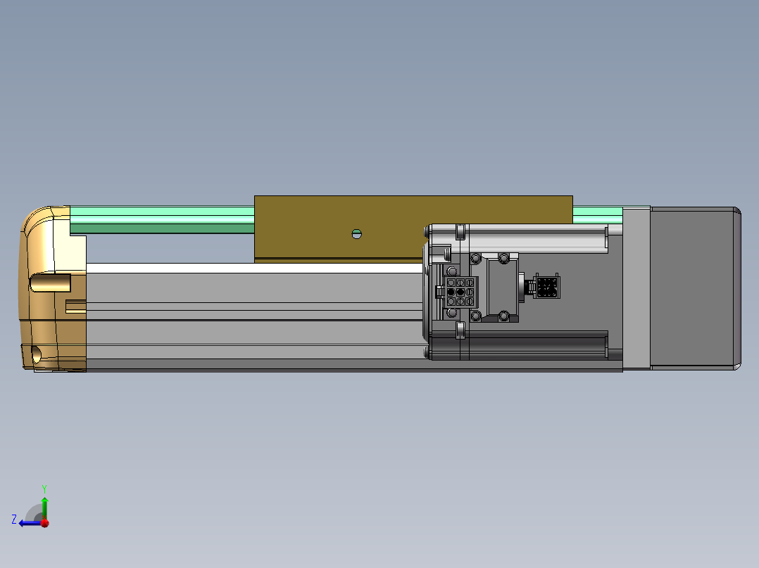 MTH丝杆半封闭模组MTH14-BR-400W右视图
