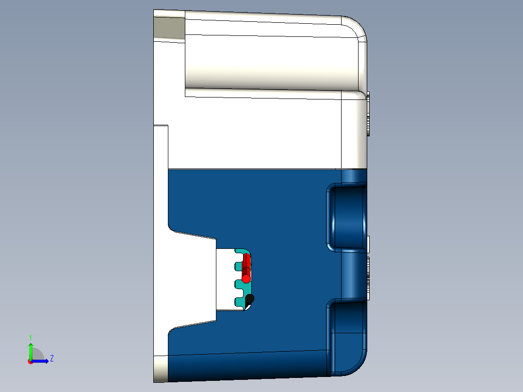 明纬ICL和DR-UPS系列开关电源合集轨道式左视图