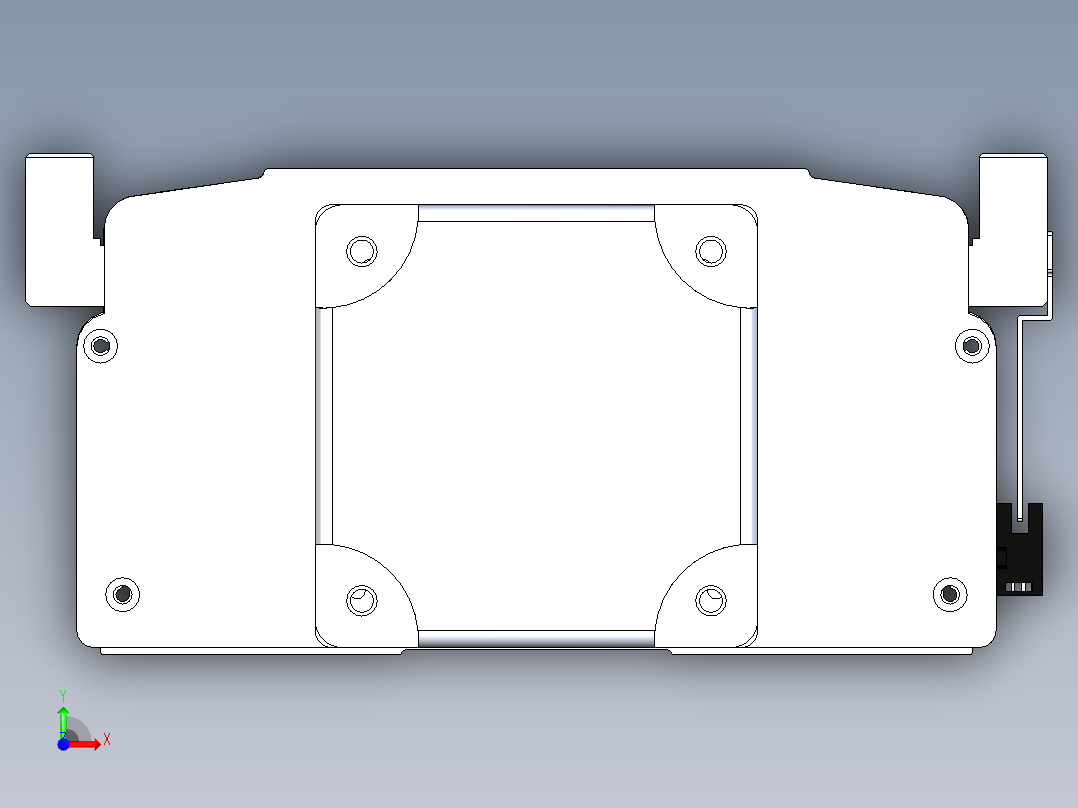 东锦丝杆传动-直线滑台模组DH270-C-L10-S100-BC-T1000W-C3前视图