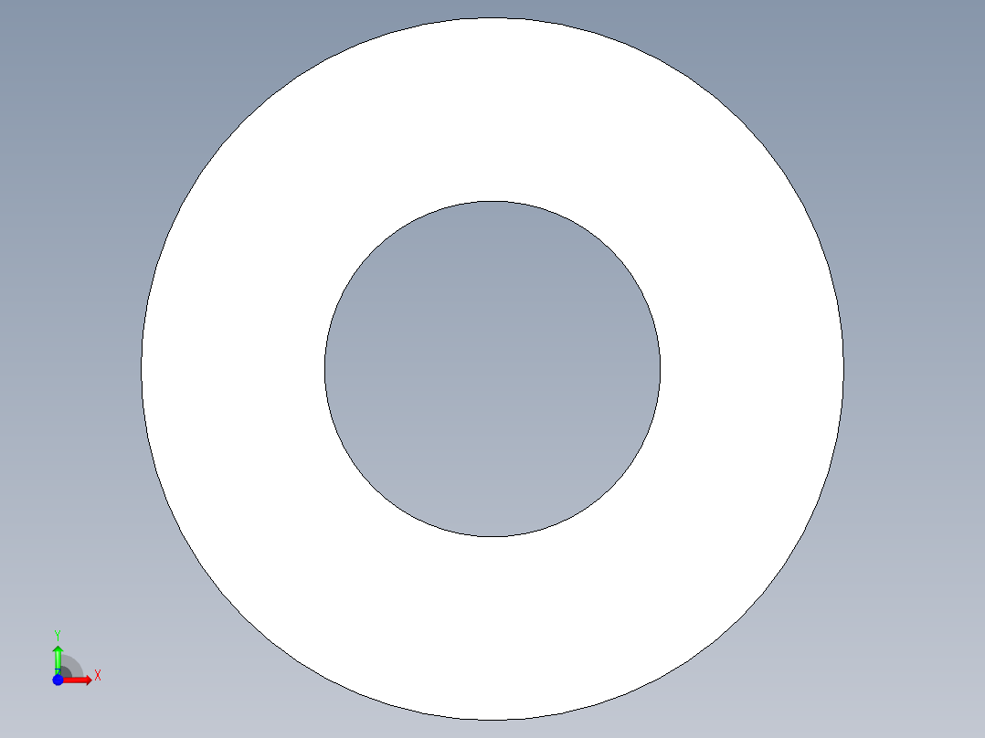 M4 screw size FLAT WASHER.x_t前视图