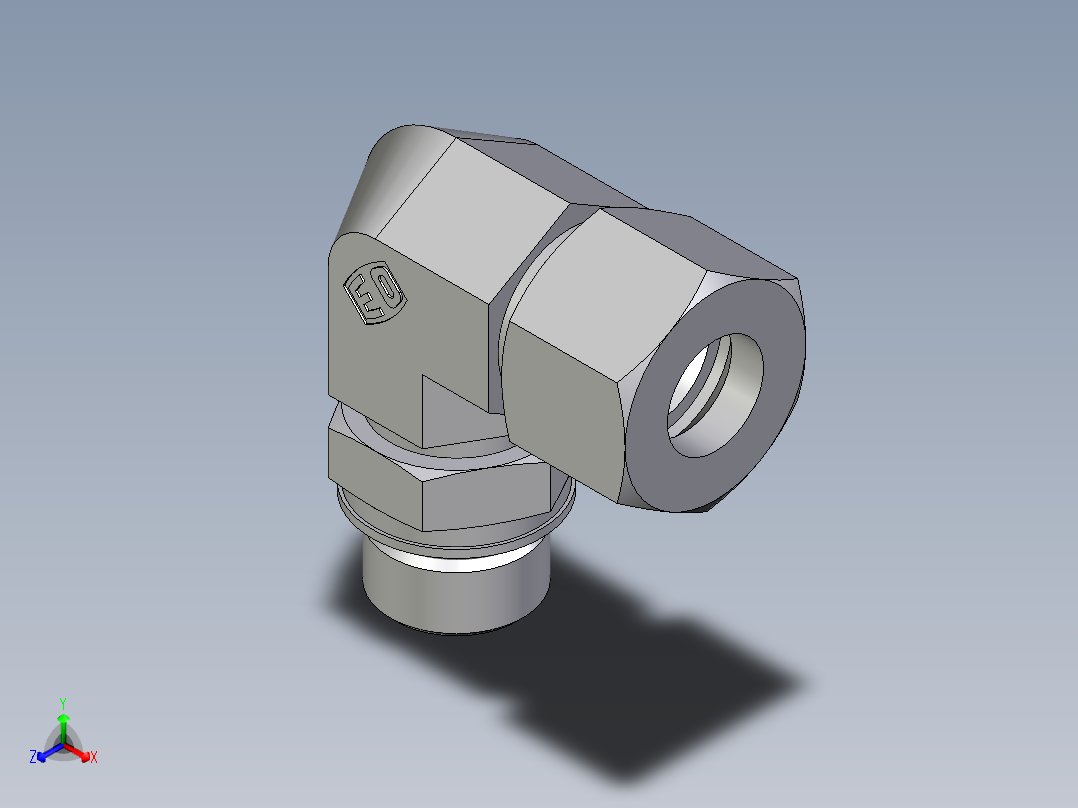 卡套式工业通用硬管接头EO_Adjustable_Locknut_elbow_WEE16ZSMORCF