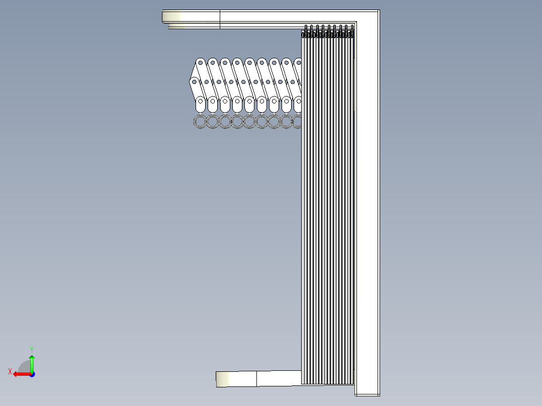 电动晾衣架图纸三维模型后视图