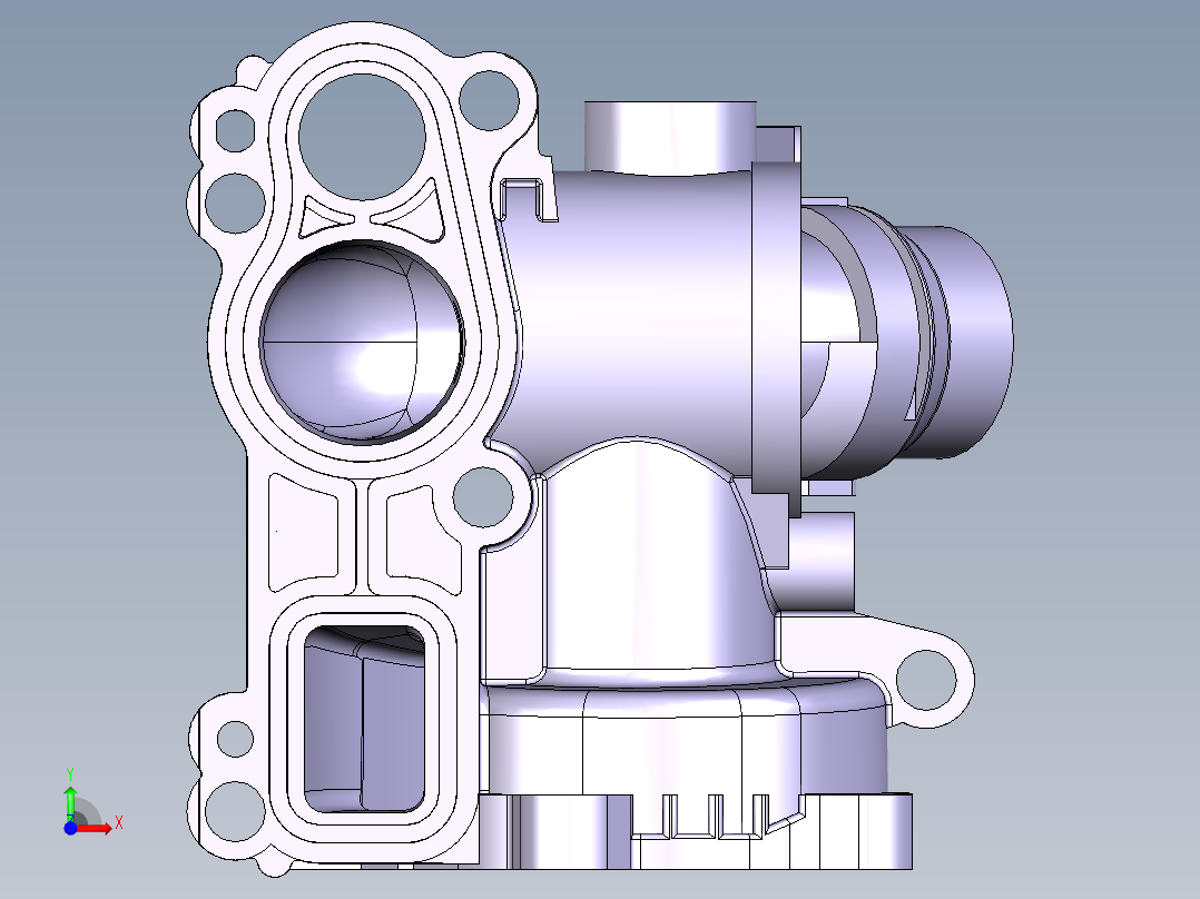 大型塑胶件设计参考模型-injection-mold-example-42前视图