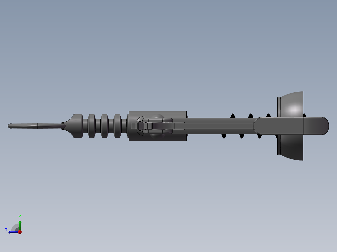 螺丝锥3D模型右视图