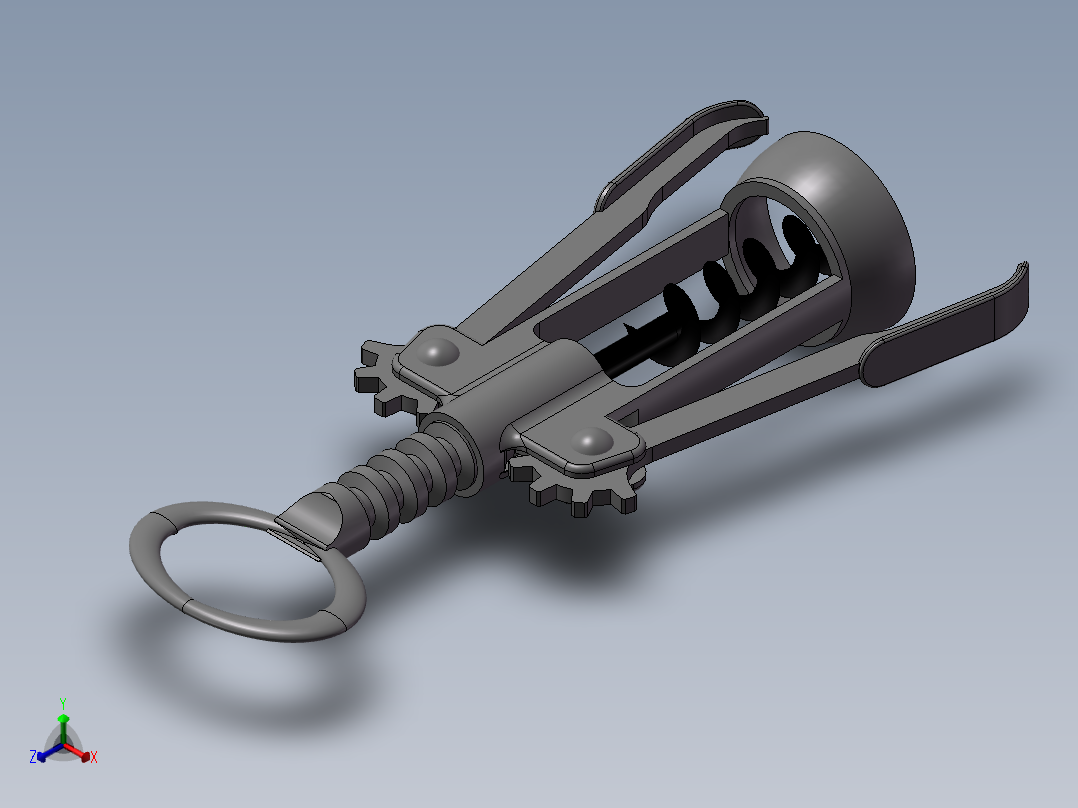 螺丝锥3D模型正等轴测图