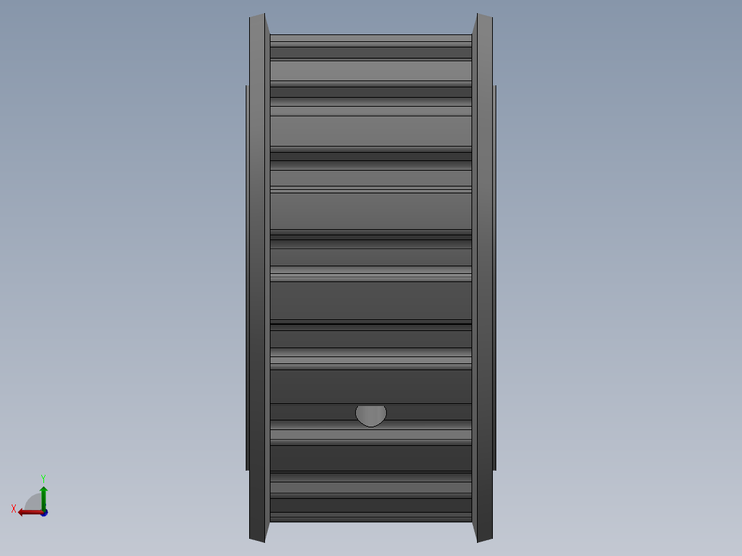 同步轮L型17齿后视图