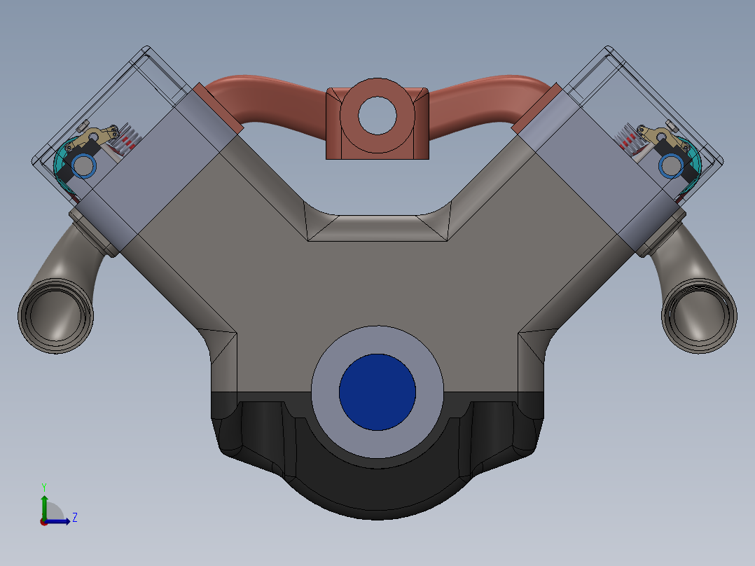 V6发动机（带涡轮增压器）左视图