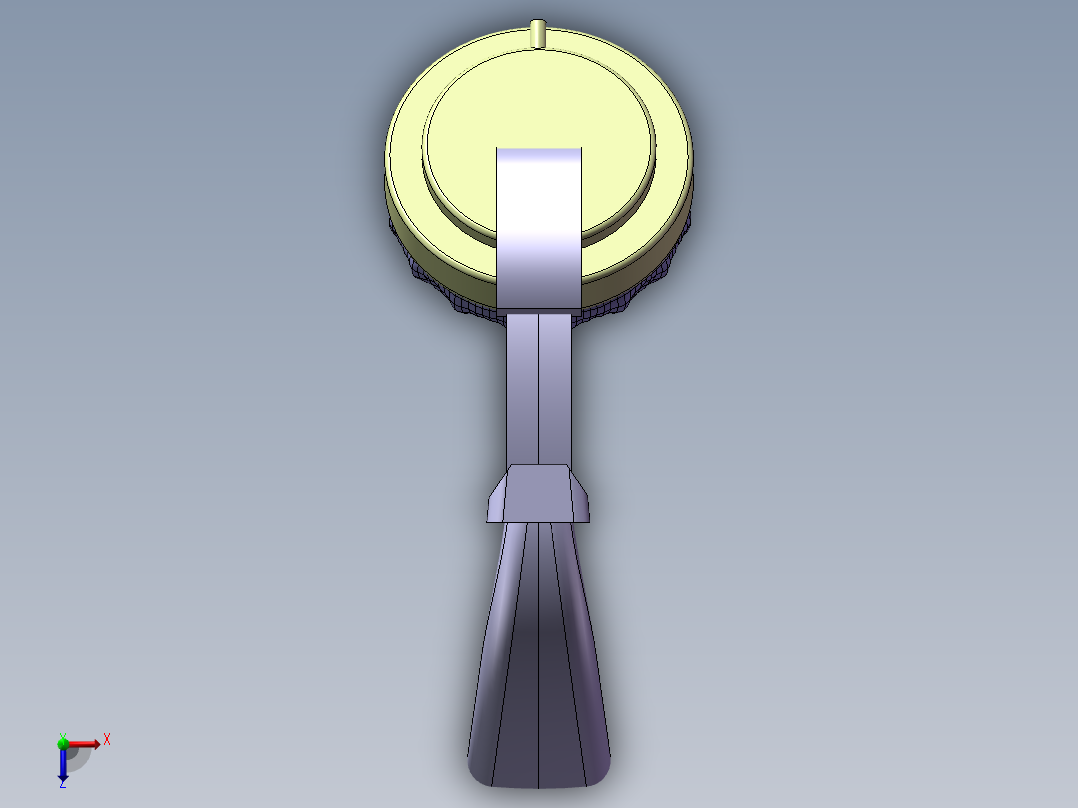 头戴式耳机三维模型俯视图