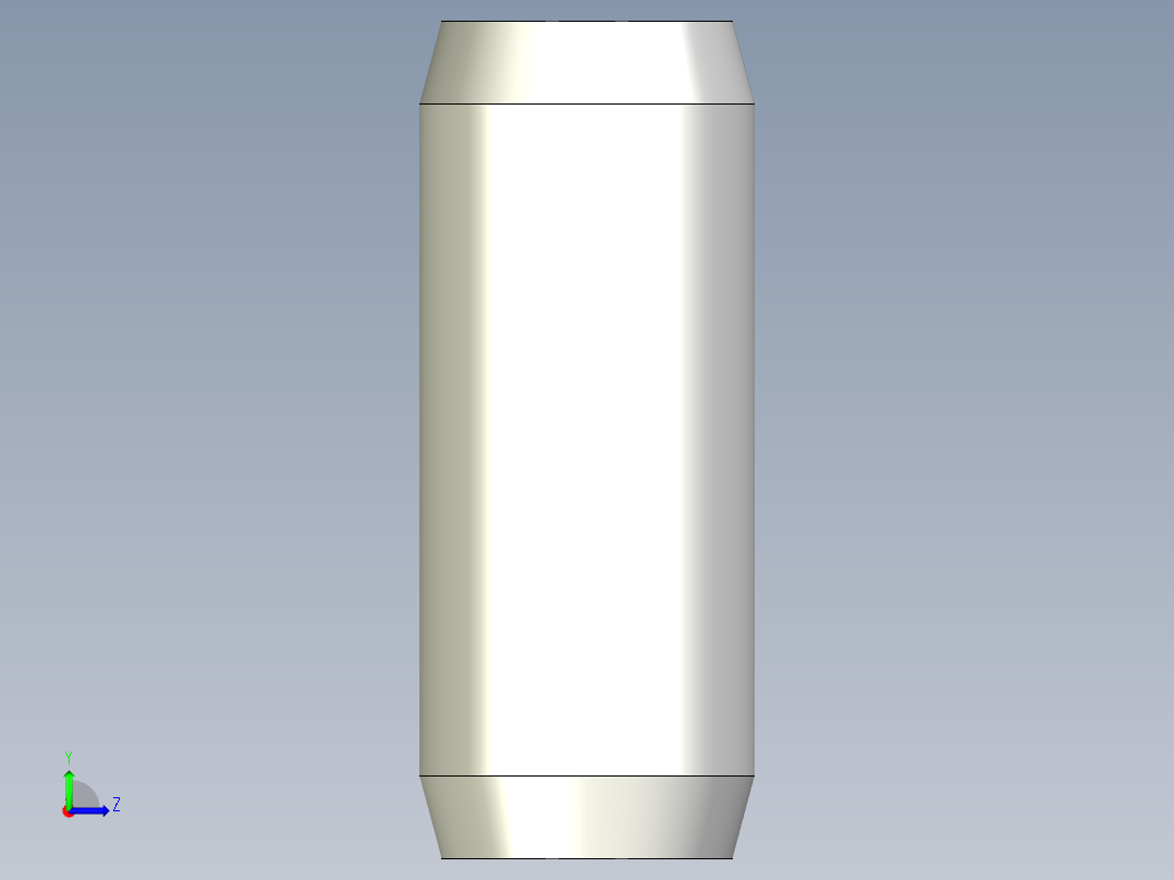 固定梢(有牙) MSTP-3D多系列多零件图纸模型左视图