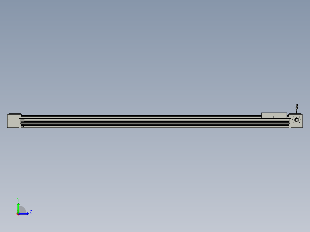 威洛博直线电机模组EB16-L208-S2000-L-ZP75-MS3-5K左视图