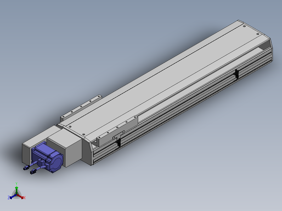 精密模组MT220-L150-700-L-M75-C4正等轴测图