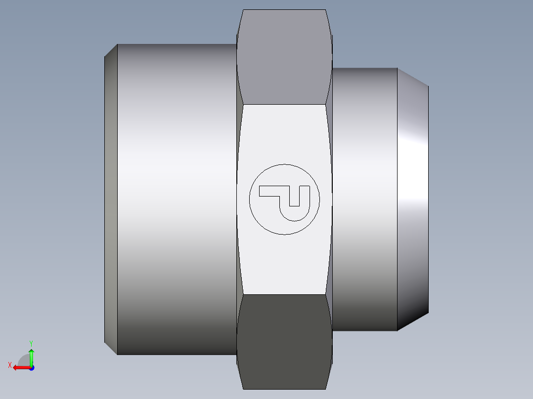 卡套式工业通用硬管接头EO_Weld_connector_AS38S71X后视图