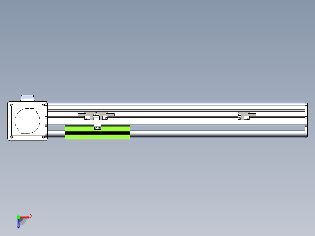 同步带滑台-半封闭B13-L90-S300-L-Z86-D3俯视图