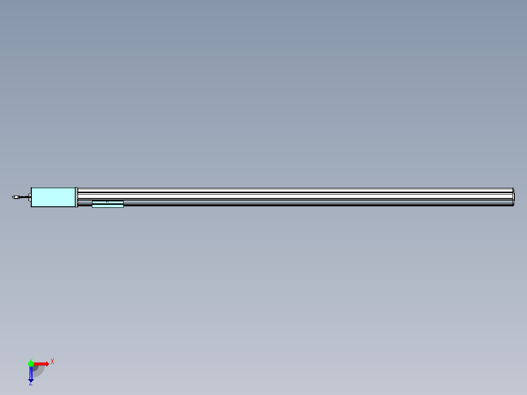 威洛博VBF同步带传动一般环境VBF14-L45-S1650-BR-ZP75-C3俯视图