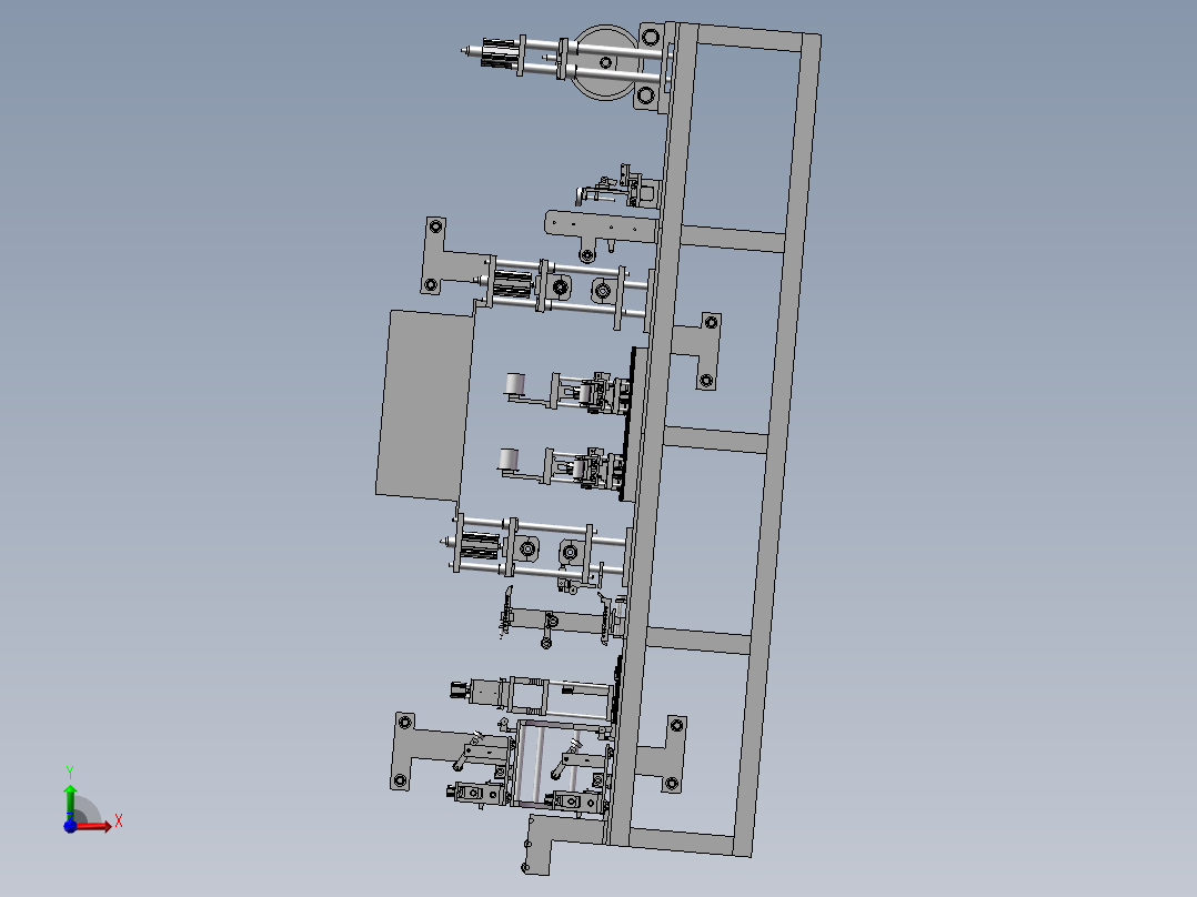 FFC贴合机3D模型前视图