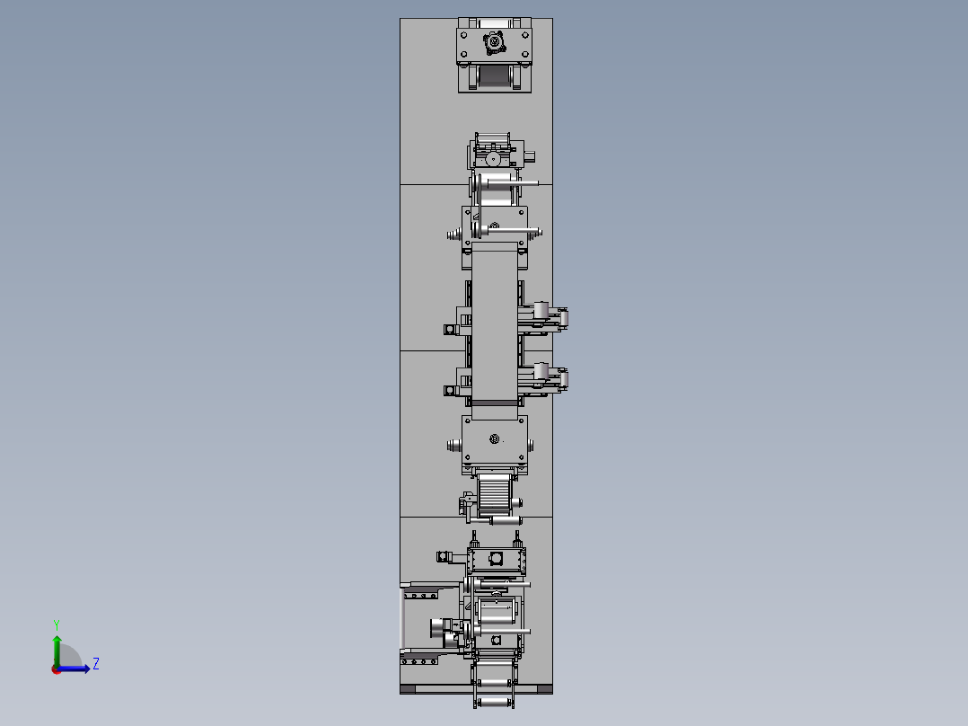 FFC贴合机3D模型左视图