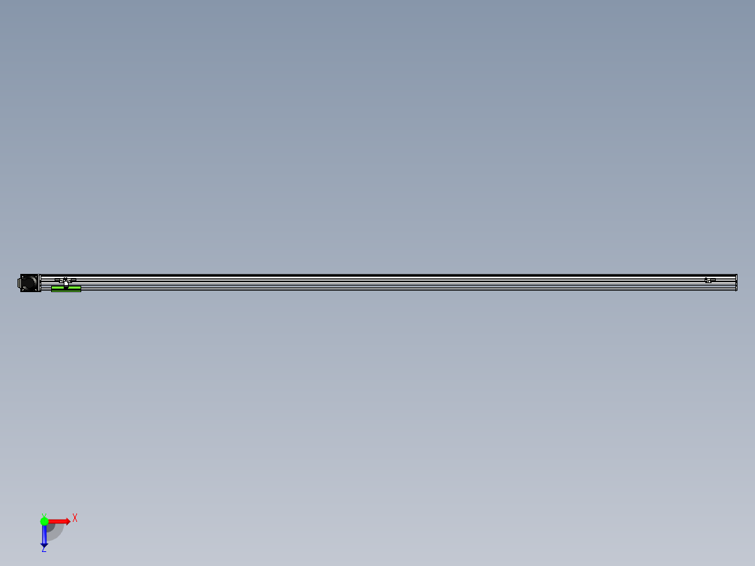 同步带滑台-半封闭B10-L90-S2400-R-P40-D3俯视图