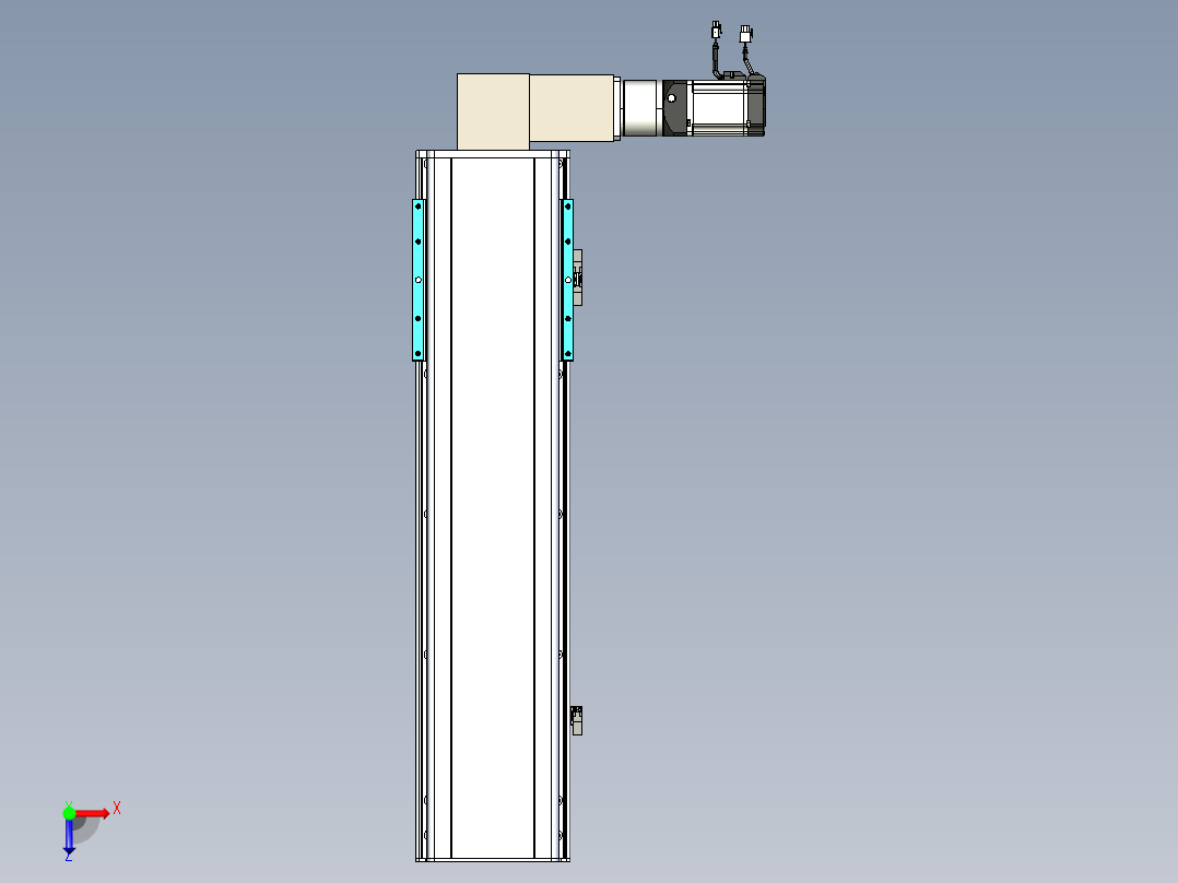 同步带滑台-半封闭B22-L100-C-S600-R-P75-D3-N5俯视图