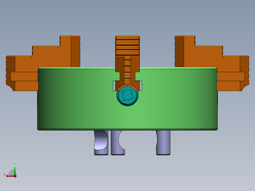 卡盘车床后视图