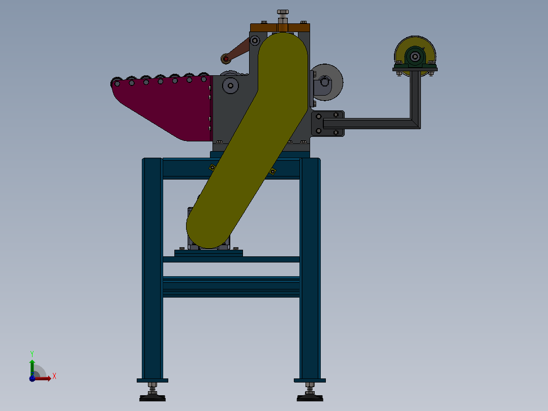 钢板气割机sw21可编辑前视图