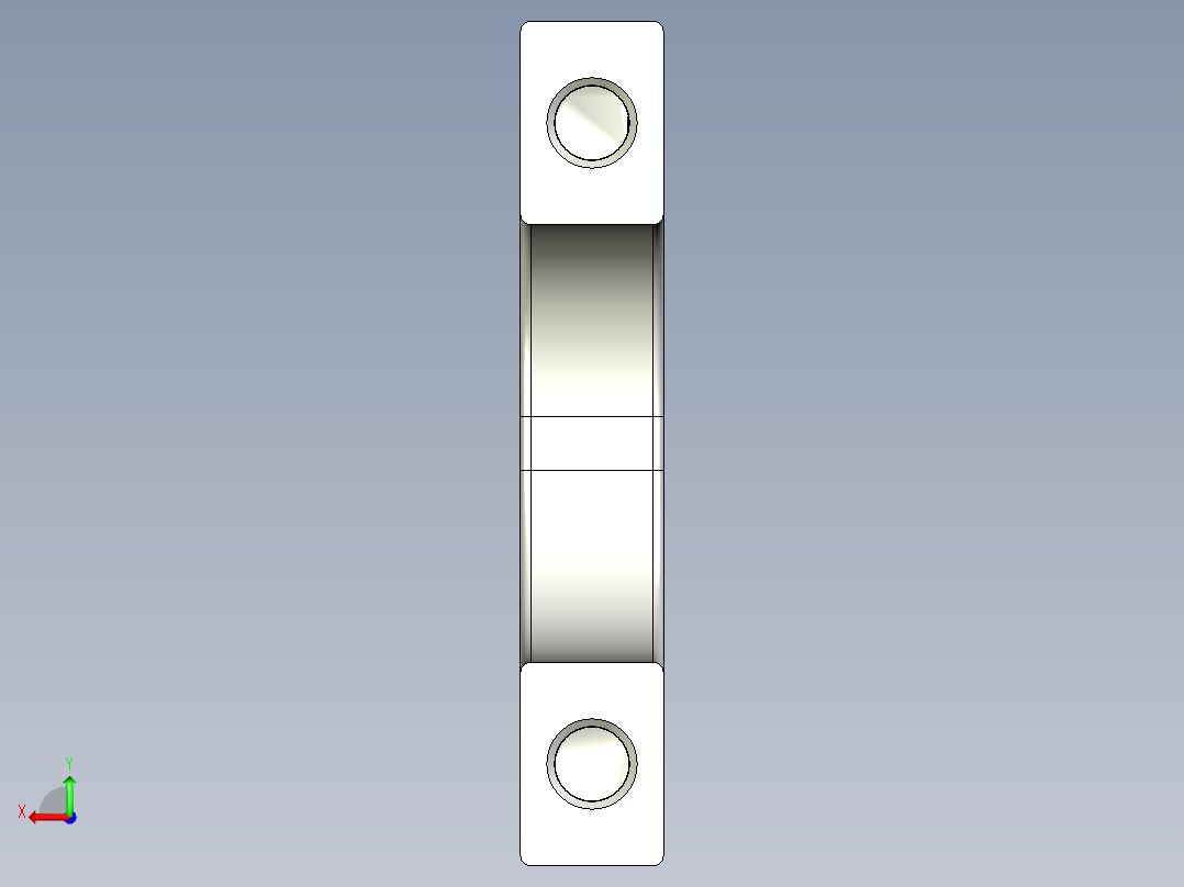 取手(鋁合金)SG4,SG5-3D多系列多零件图纸模型后视图