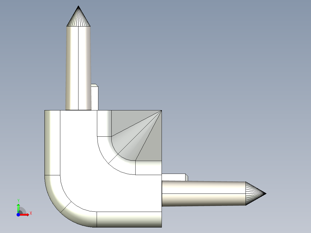 型材-BR SHELVING PROFILE CORNER CONNECTOR KJN535637前视图