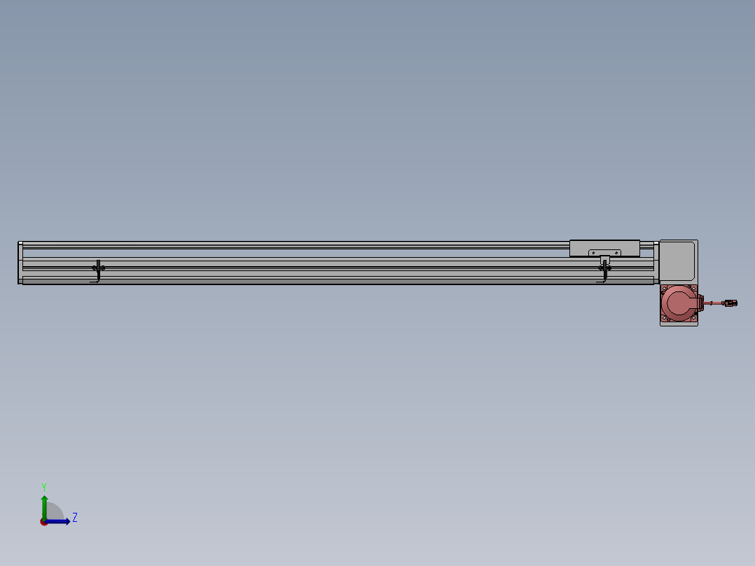 精密模组MT170-L125-1100-RD-M75-C4左视图