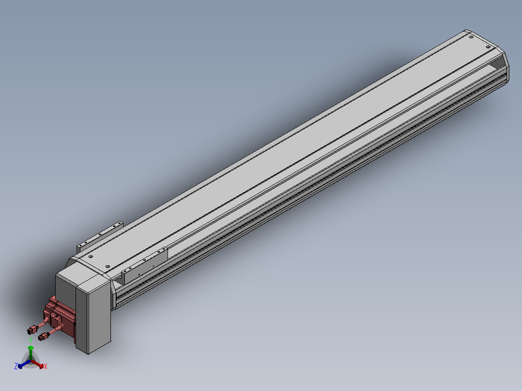 精密模组MT170-L125-1100-RD-M75-C4正等轴测图