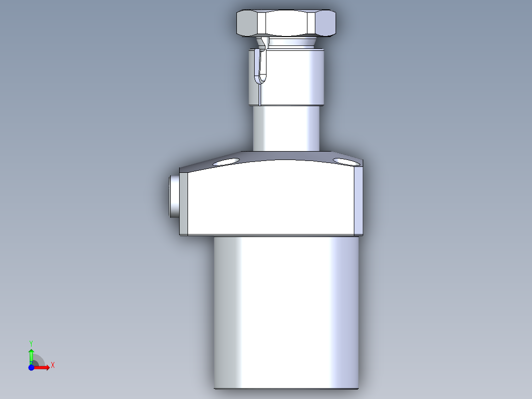 KOSMEKLHA0480-CR-Y45多系列多零件图纸模型前视图