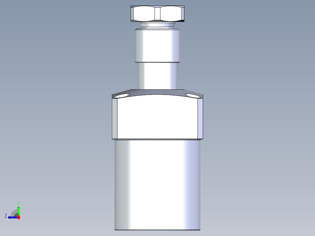KOSMEKLHA0480-CR-Y45多系列多零件图纸模型右视图