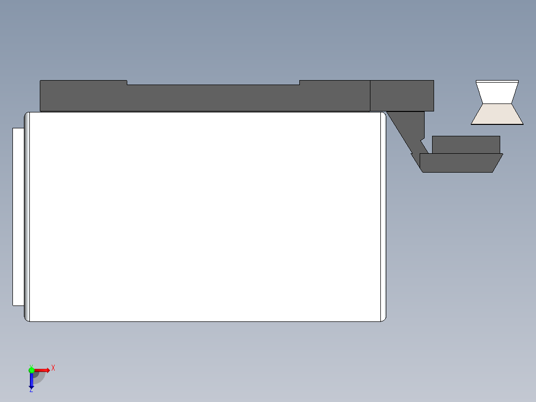 mazak-i200复合加工中心外壳俯视图