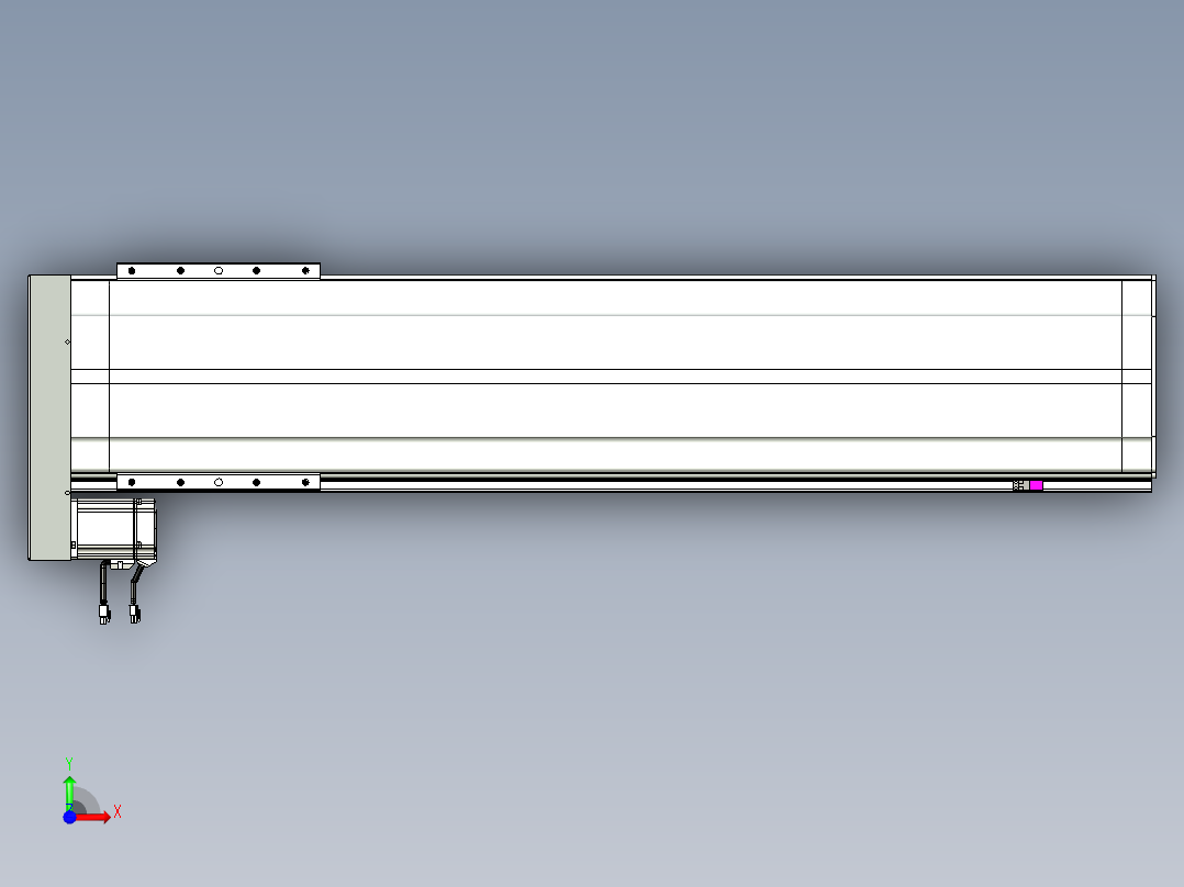 VF丝杆传动-一般环境VF27-Lxx-C-S1050-BL-ZP75-C3前视图