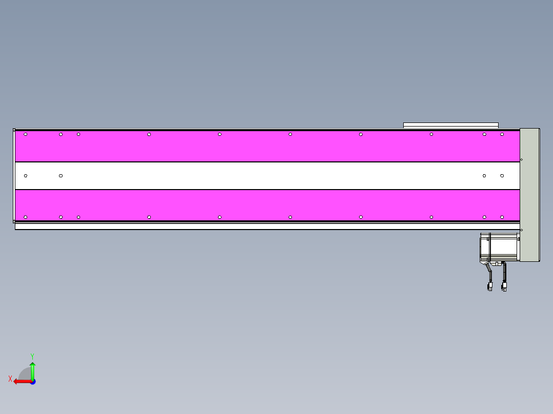 VF丝杆传动-一般环境VF27-Lxx-C-S1050-BL-ZP75-C3后视图