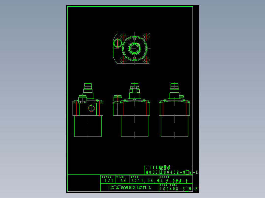 KOSMEKLC0402-SxM-E多系列多零件图纸模型多系列多零件图纸模型
